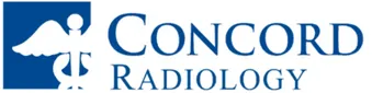 A blue and white logo for conger radiology