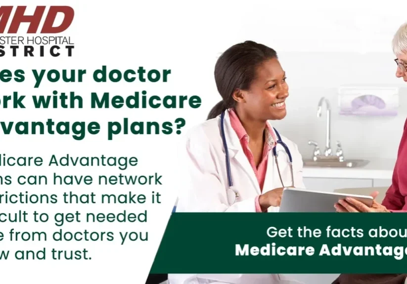 Doctor discussing Medicare Advantage plans.